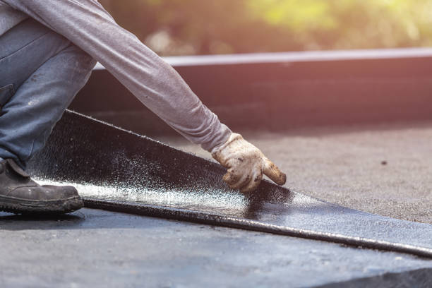 Professional Exterior Waterproofing technician working in Paris Crossing, IN
